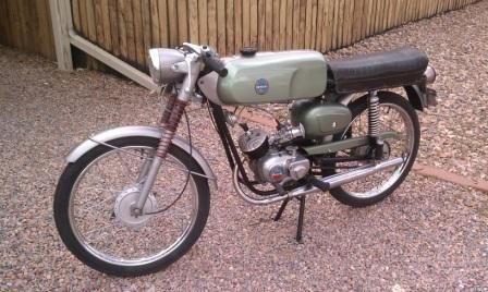 Vintage 1961 Benelli/Montgomery Wards Fireball 450SS 50cc Motorcycle