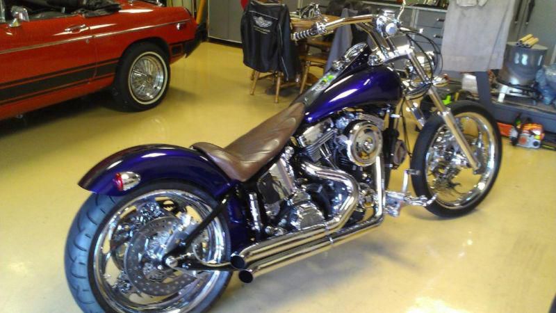 2000 Dark Purple/Metallic Blue Ultra Cycle Ground Pounder Custom Motorcycle
