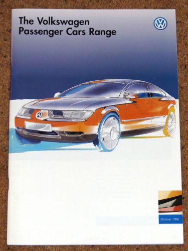 1996 VW RANGE Sales Brochure inc Golf GTI Anniverasry VR6 Polo Vento New Passat