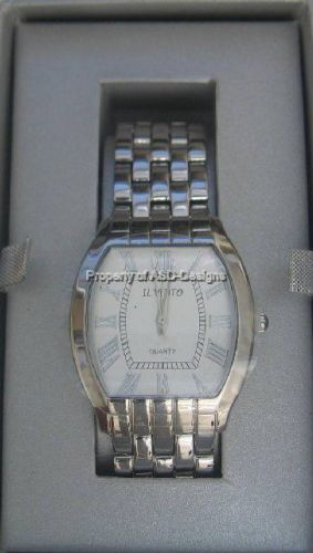 IL VENTO Brand Silver Tone Mens Wrist Watch Quartz