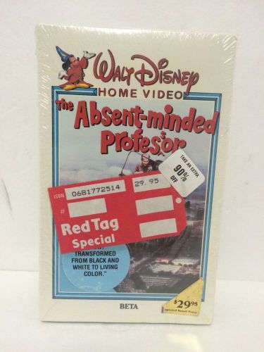 Vintage Disney Absent-Minded Professor (BETA/Betamax) - Factory Sealed!