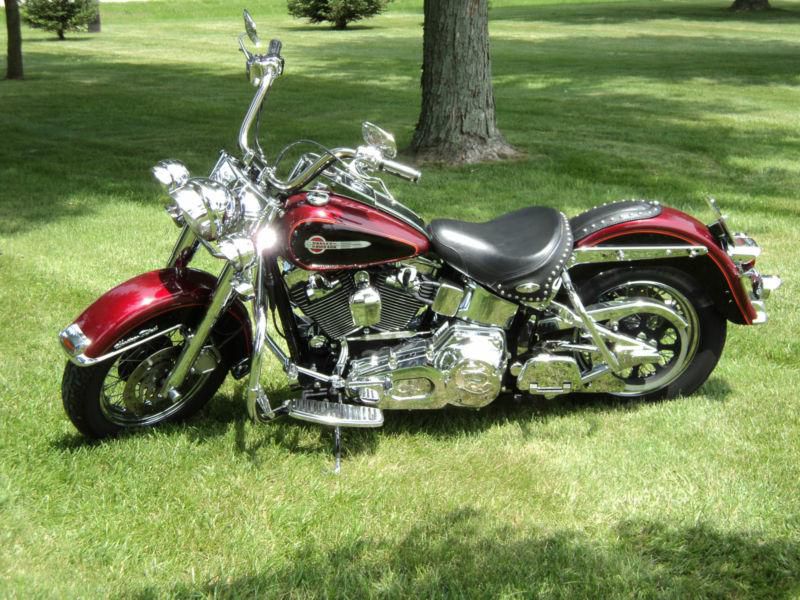 2002 harley davidson heritage softail loaded tons of chrome and extras