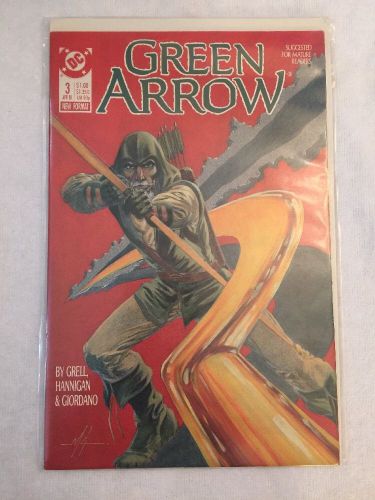 GREEN ARROW (1988 Series) #3 VERY FINE Comics Book by Grell, Hannigan,&amp; Giordano