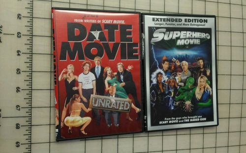 Date Movie/Superhero Movie DVD Lot Alyson Hannigan, Drake Bell, Tracy Morgan