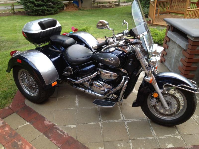 2004  volusia intruder trike / 4700 miles / blue and silver / cleartitle in hand