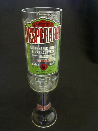 Desperados tequila beer glass goblet - 100% recycled - unique gift - pub/bar/bbq