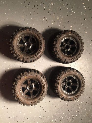 Pro-line rear trencher 2.8&#034; tires &amp; desperado wheels stampede &amp; rustler set of 4