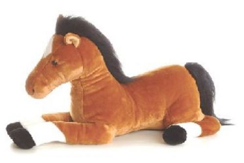 Super Desperado the Giant Stuffed Horse - Aurora - 28&#034; - BRAND NEW - #30434