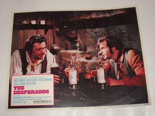 1969 THE DESPERADOS LOBBY CARD 4 VINCE EDWARDS JACK PALANCE