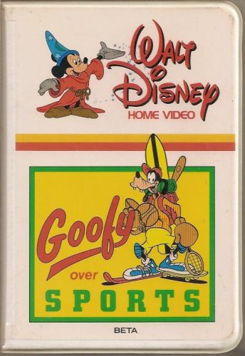 Goofy over sports (beta/betamax clamshell) 1981 disney