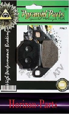 Rear Brake Pads for: Kymco Agility 125 (16&#034; Wheels) 2008 to 2015