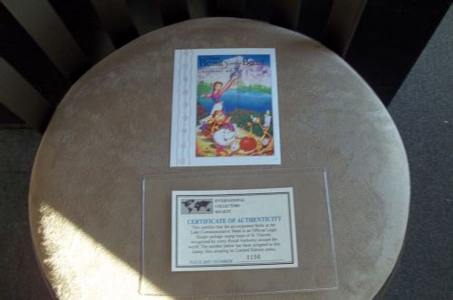 Disney Beauty and the Beast $6 St Vincent Stamp w ICS COA
