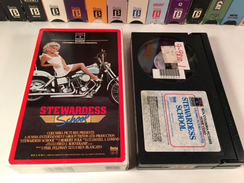 * Stewardess School Betamax NOT VHS 1986 Comedy Beta 80&#039;s Judy Landers