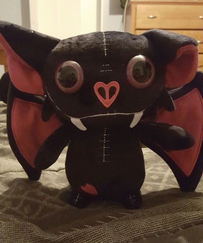 Handmade bat plush- inspired by &#034;Frightlings&#034;