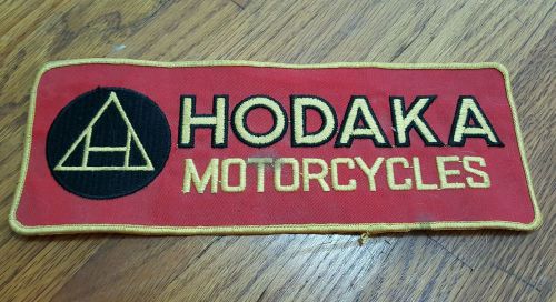 vintage hodaka motorcycle patch large japan trials mx motocross fmf porcupine