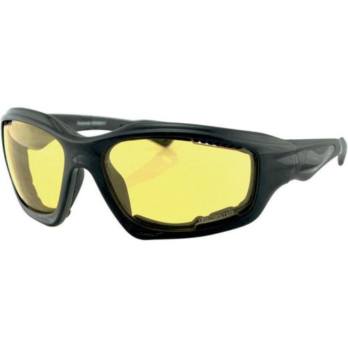 New Bobster Desperado Goggles Adult Sunglasses, Black/Yellow Lens, #EDES001Y
