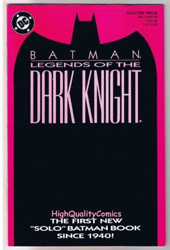 BATMAN: LEGENDS OF THE DARK KNIGHT #1, NM, Shaman, 1989, Hannigan, John Beatty,P