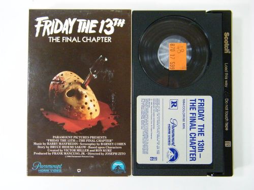 Friday The 13th: The Final Chapter Beta Cassette Tape Movie 1765